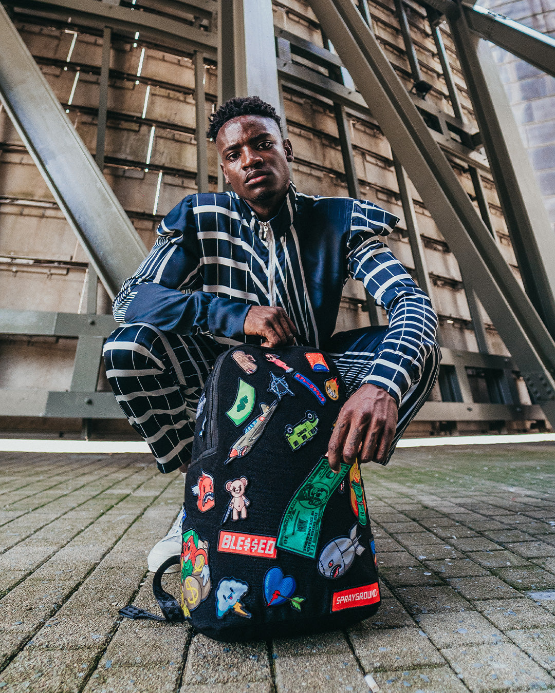 SPRAYGROUND The 32 Removable Patches Velcro Backpack — product image 3