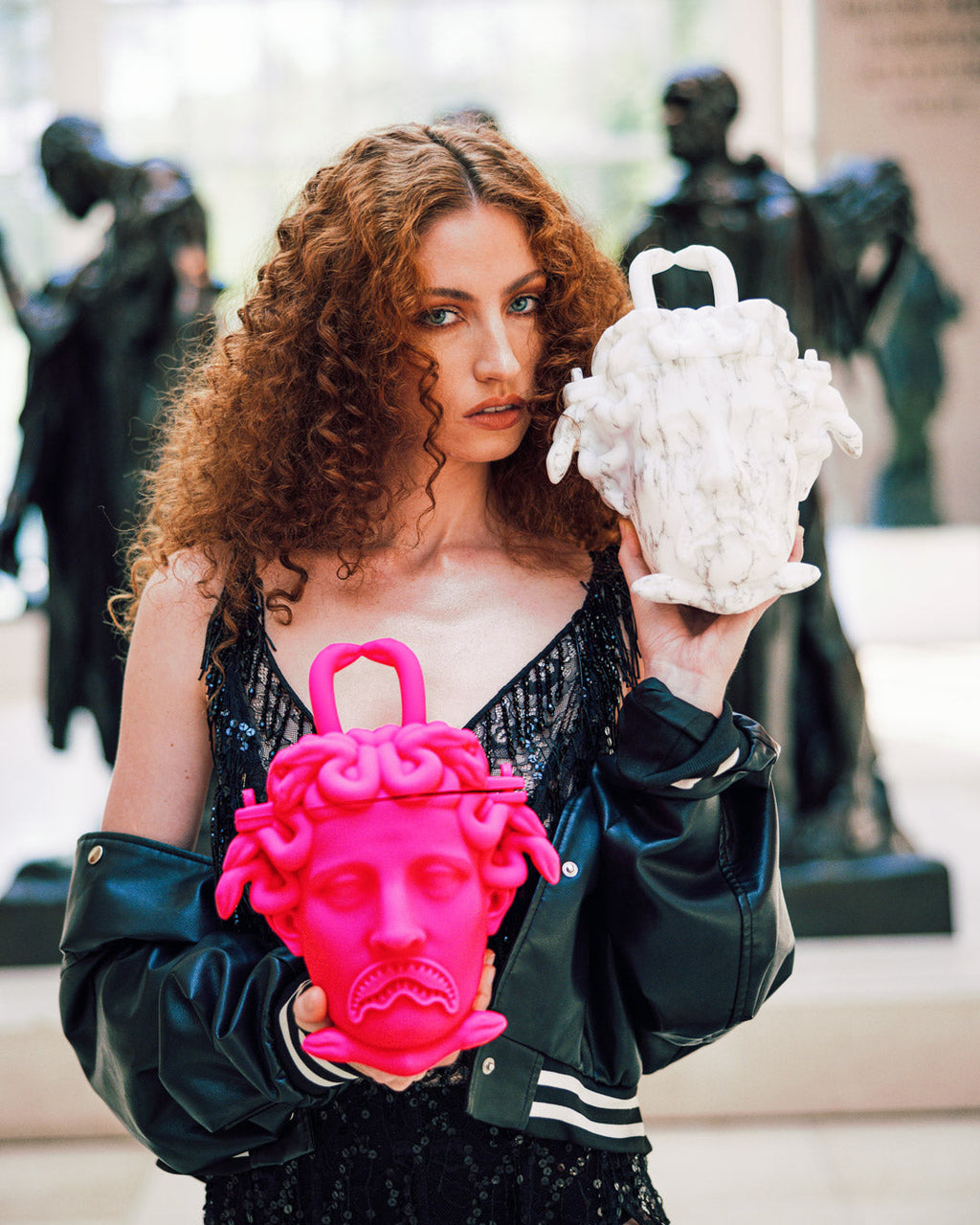 SPRAYGROUND The Met Canova Medusa Handbag (Pink) — product image 12