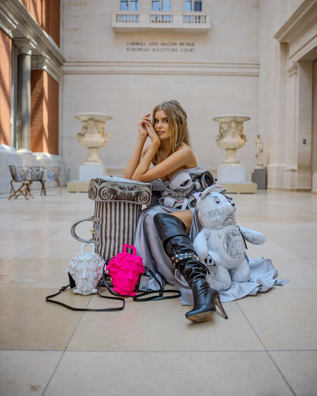 SPRAYGROUND The Met Canova Medusa Handbag (Pink) — product image 18