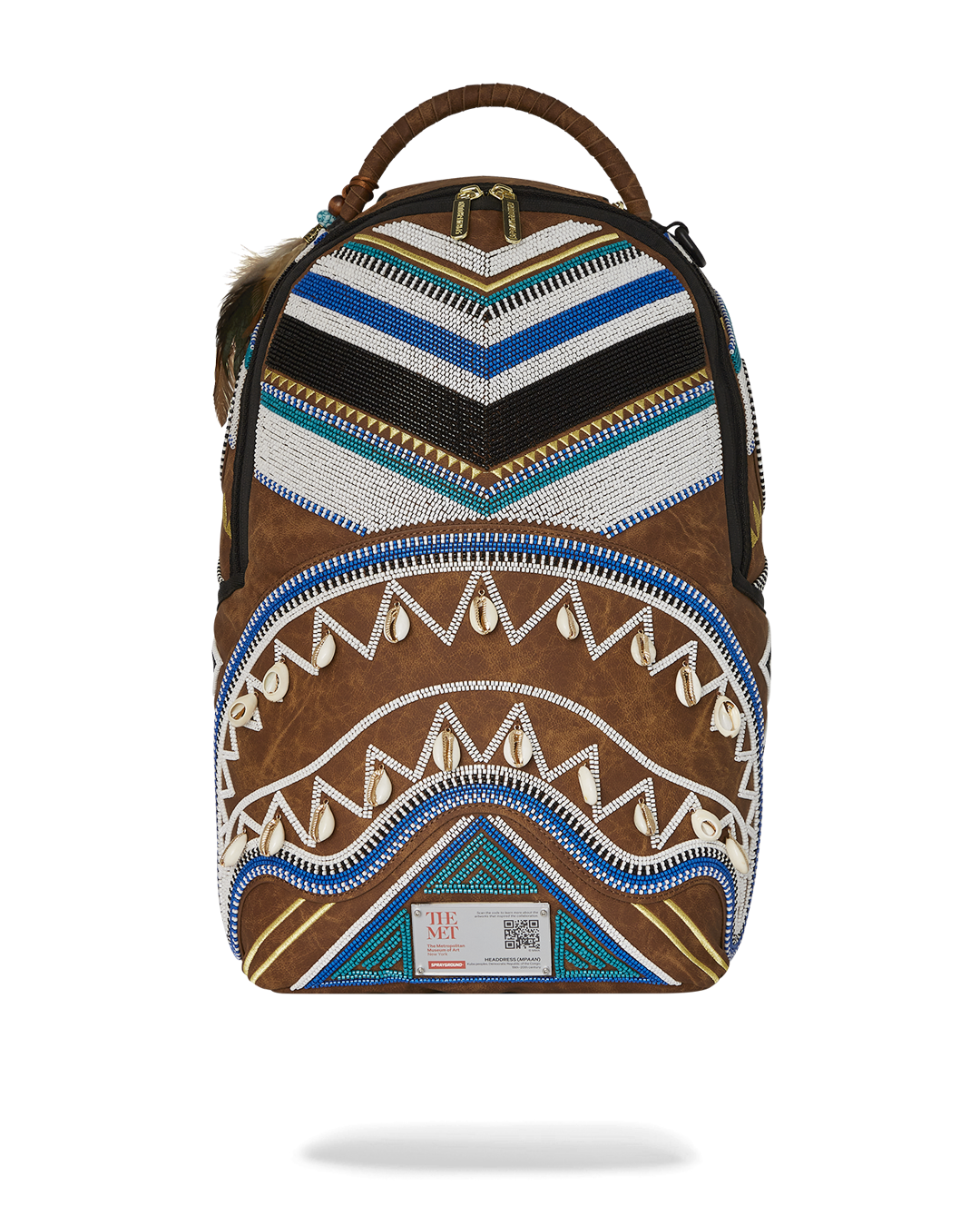 SPRAYGROUND The Met Kuba Kingdom Headdress Backpack — product image 1