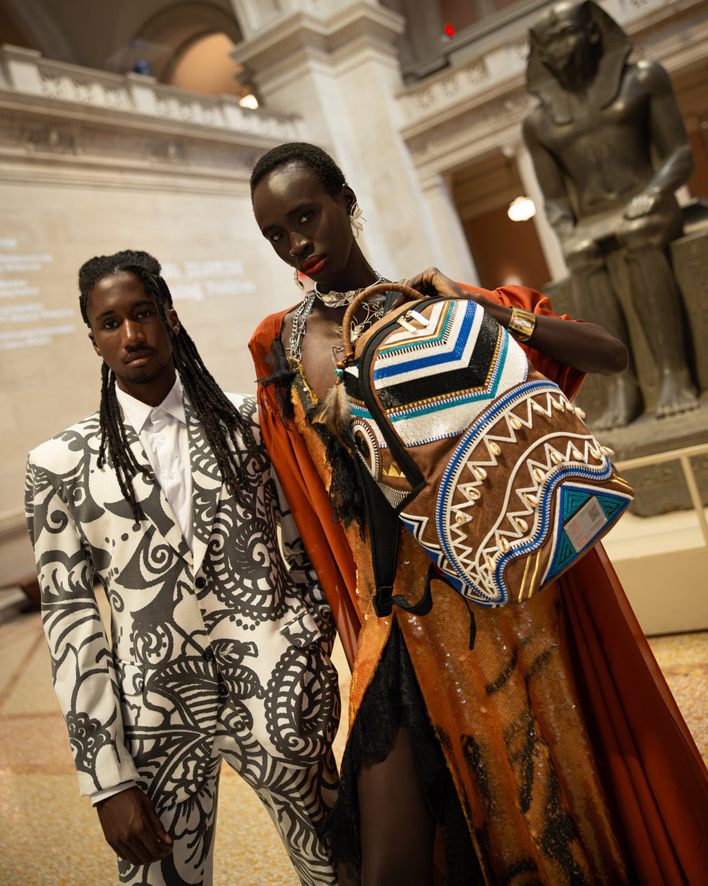 SPRAYGROUND The Met Kuba Kingdom Headdress Backpack — product image 6