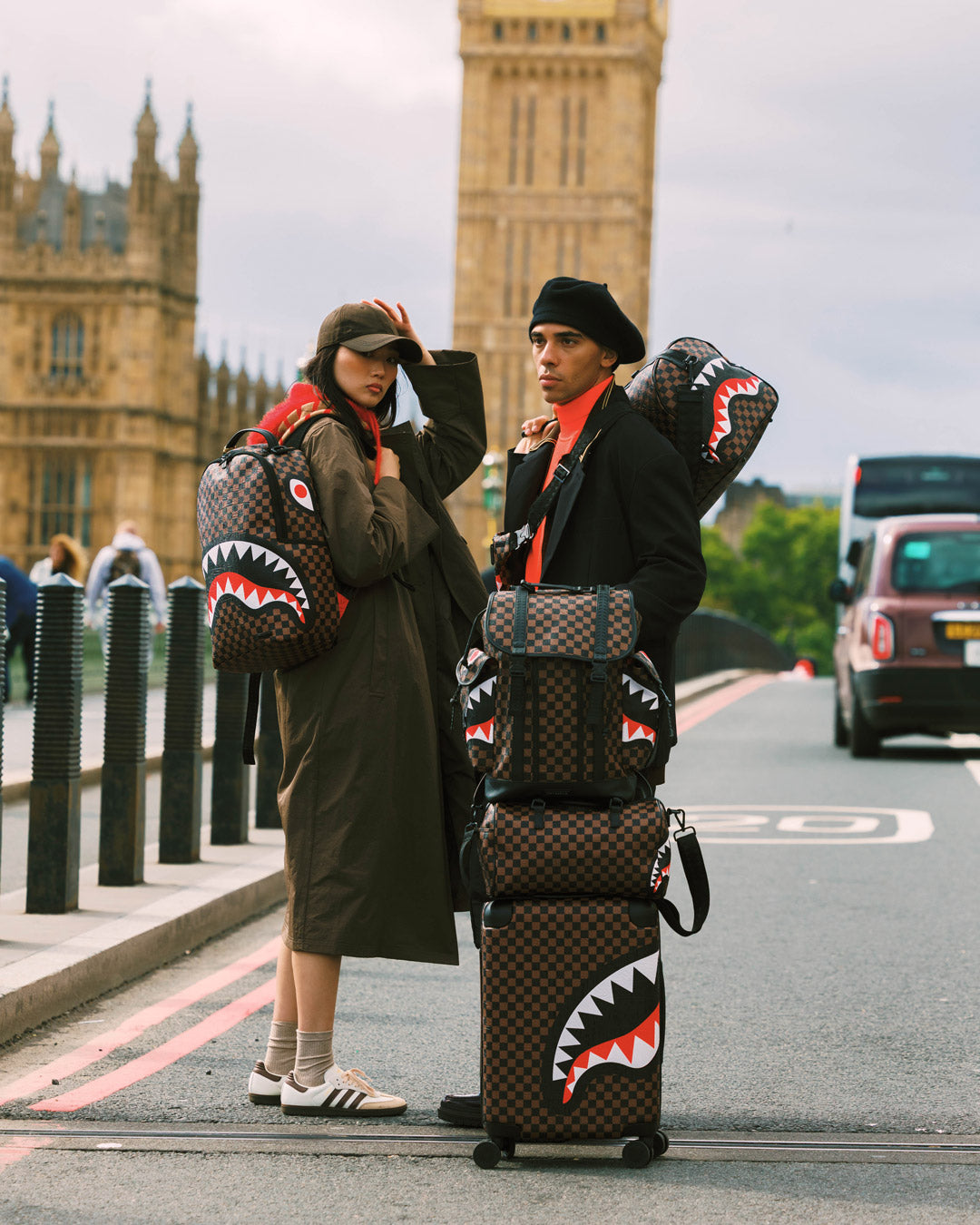 SPRAYGROUND The Private Jet Shark Club Carry-On Luggage — product image 6