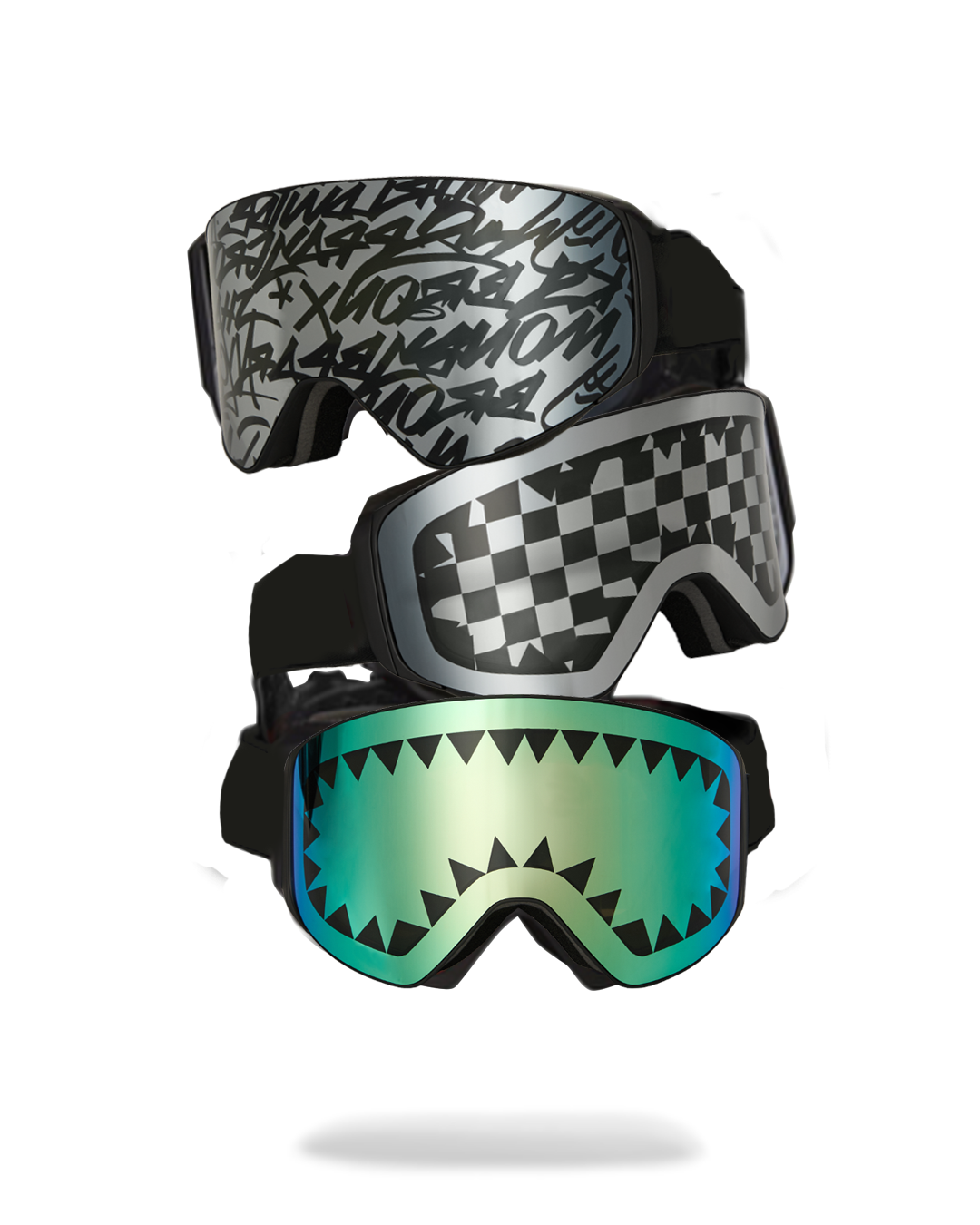 SPRAYGROUND The Street Mountain Ski Goggles (Interchangeable 3 Lenses) — product image 1