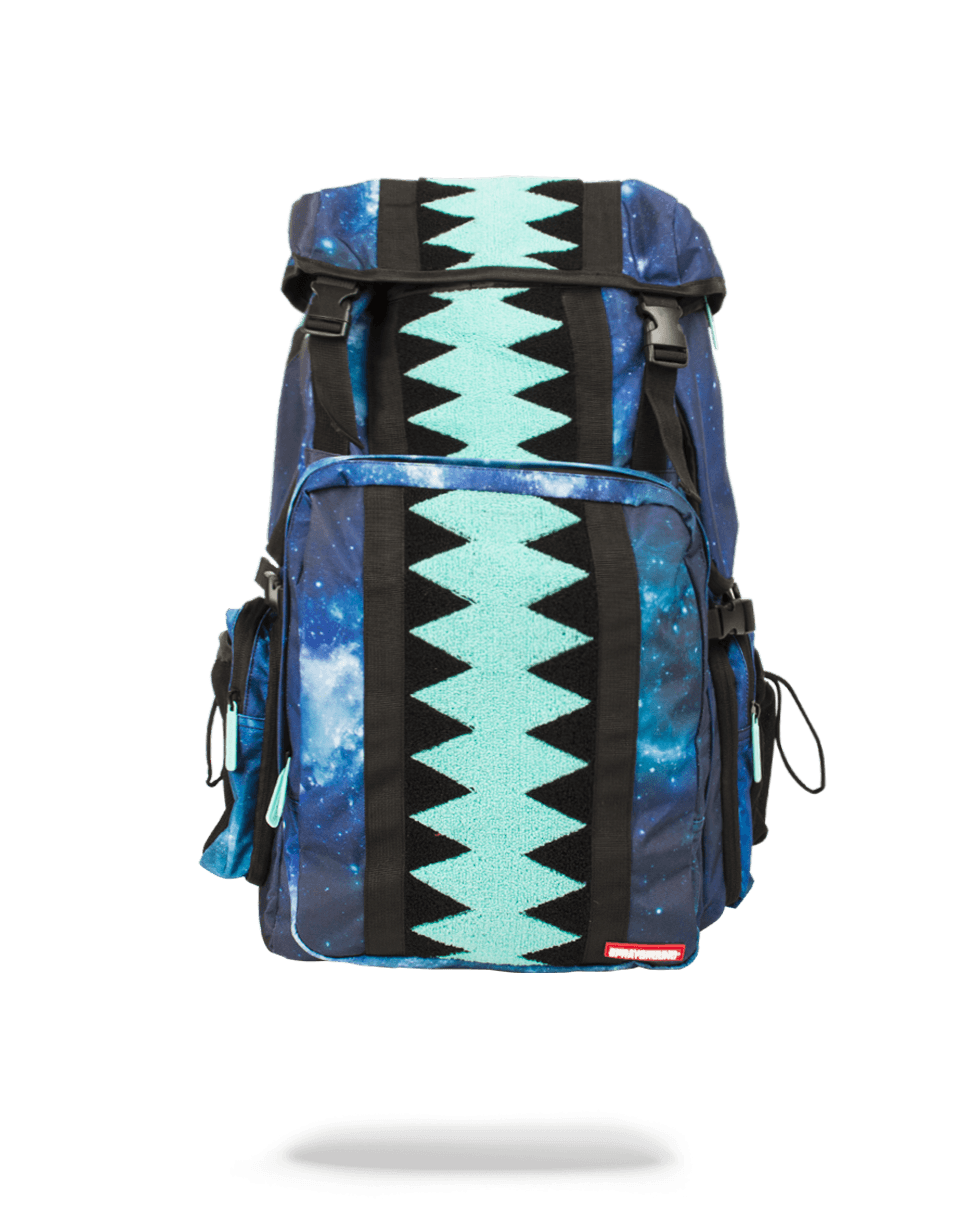 SPRAYGROUND Tiff Galaxy Vertical Sharkmouth Top Gear Backpack — product image 1