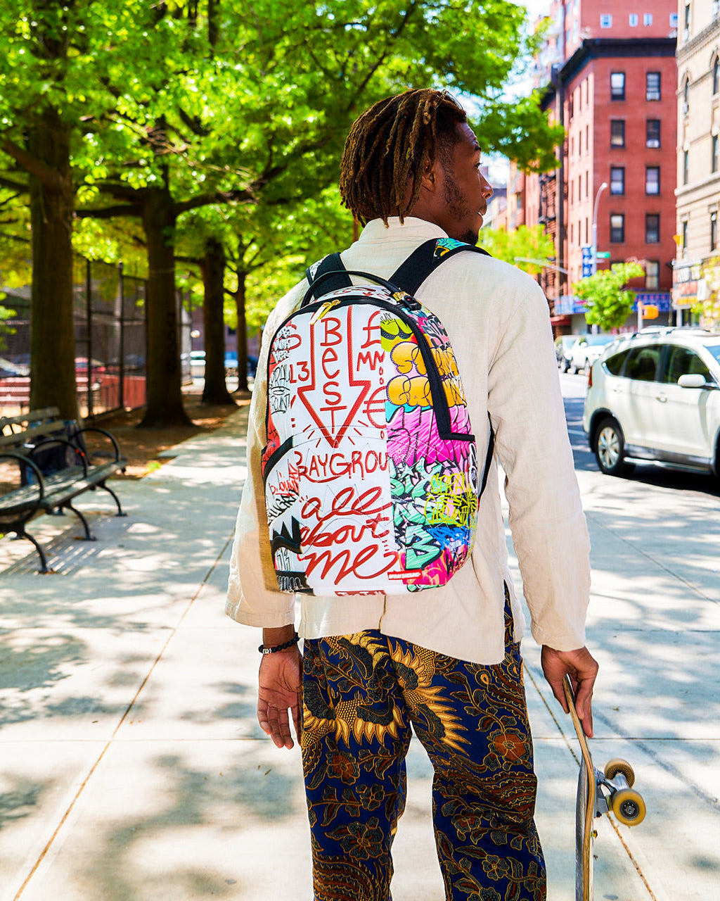 SPRAYGROUND Tri-Split Graffiti Backpack (DLXV) — product image 2