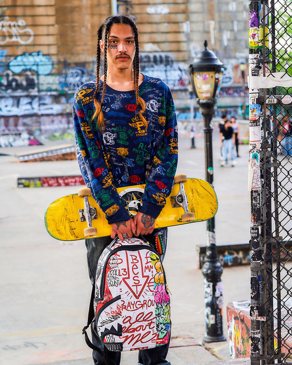 SPRAYGROUND Tri-Split Graffiti Backpack (DLXV) — product image 4