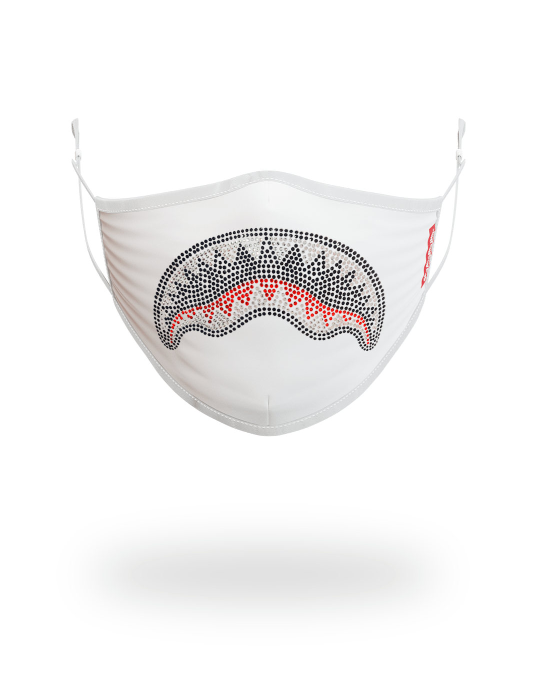 SPRAYGROUND Trinity Diamond Shark (Wht) Polyester Face Mask — product image 1