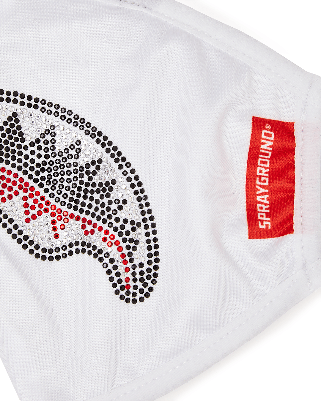 SPRAYGROUND Trinity Diamond Shark (Wht) Polyester Face Mask — product image 5