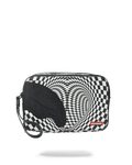 SPRAYGROUND Trippy Check Toiletry Aka Money Bag — product image 1