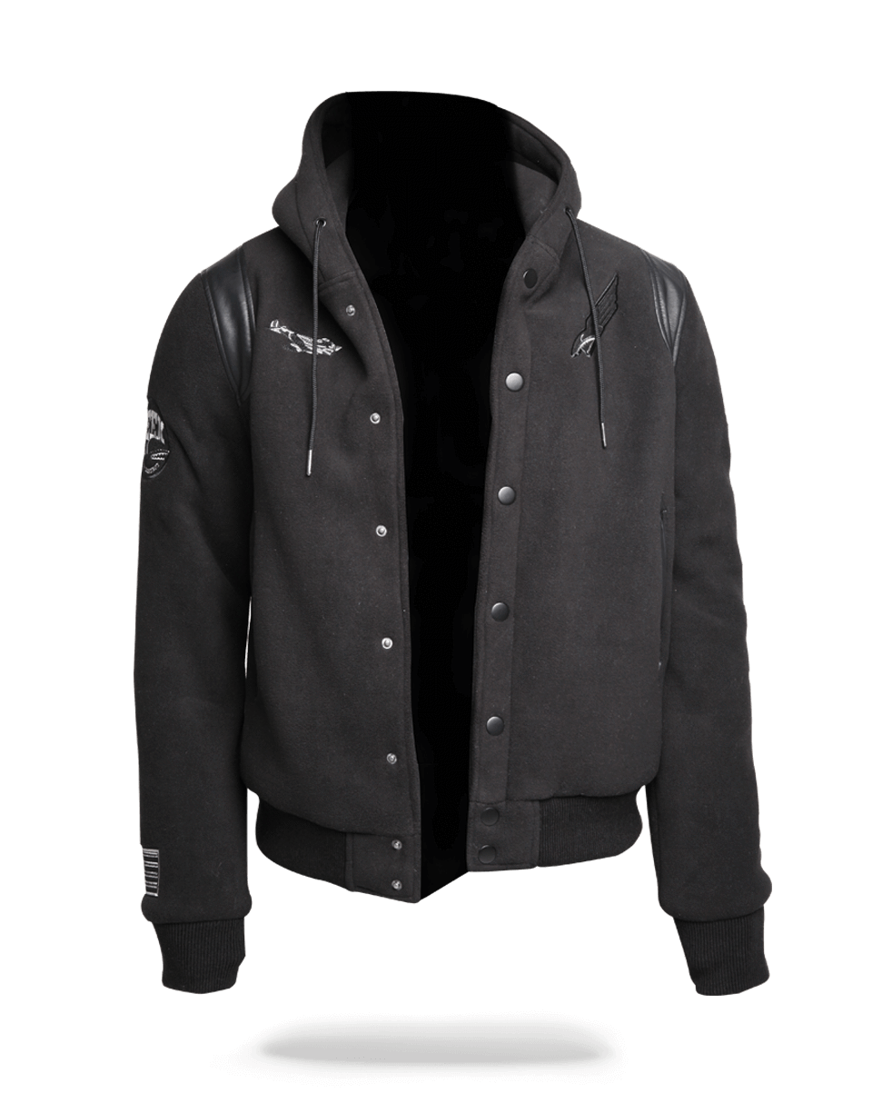 SPRAYGROUND Varsity Army Patches Jacket — product image 2
