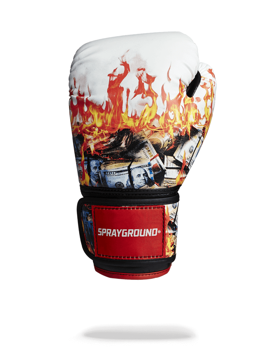 SPRAYGROUND White Fire Money Boxing Gloves — product image 2
