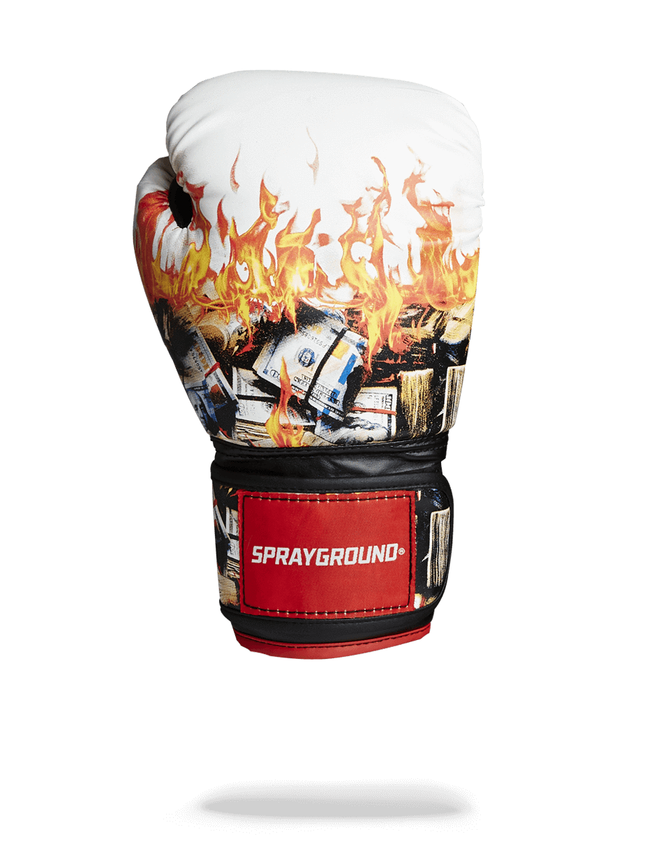 SPRAYGROUND White Fire Money Boxing Gloves — product image 3