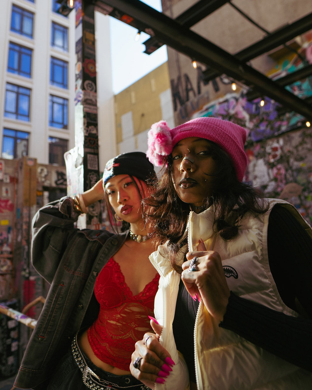 SPRAYGROUND Pink Lil Bear Puff Beanie — product image 4