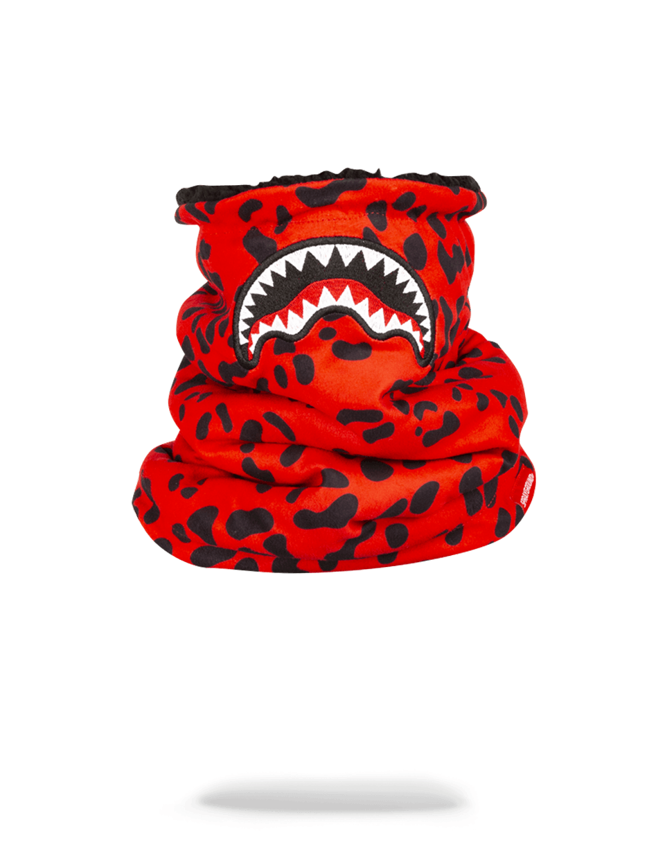 SPRAYGROUND Red Leopard Neck Warmer — product image 1