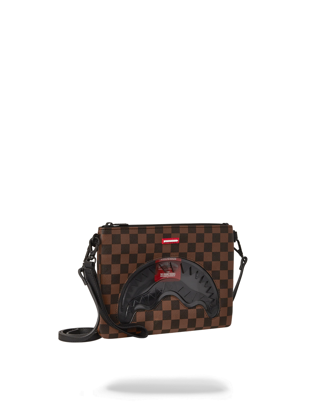 SPRAYGROUND Sharks In Paris Clear For Takeoff Crossover Clutch With Strap — product image 5