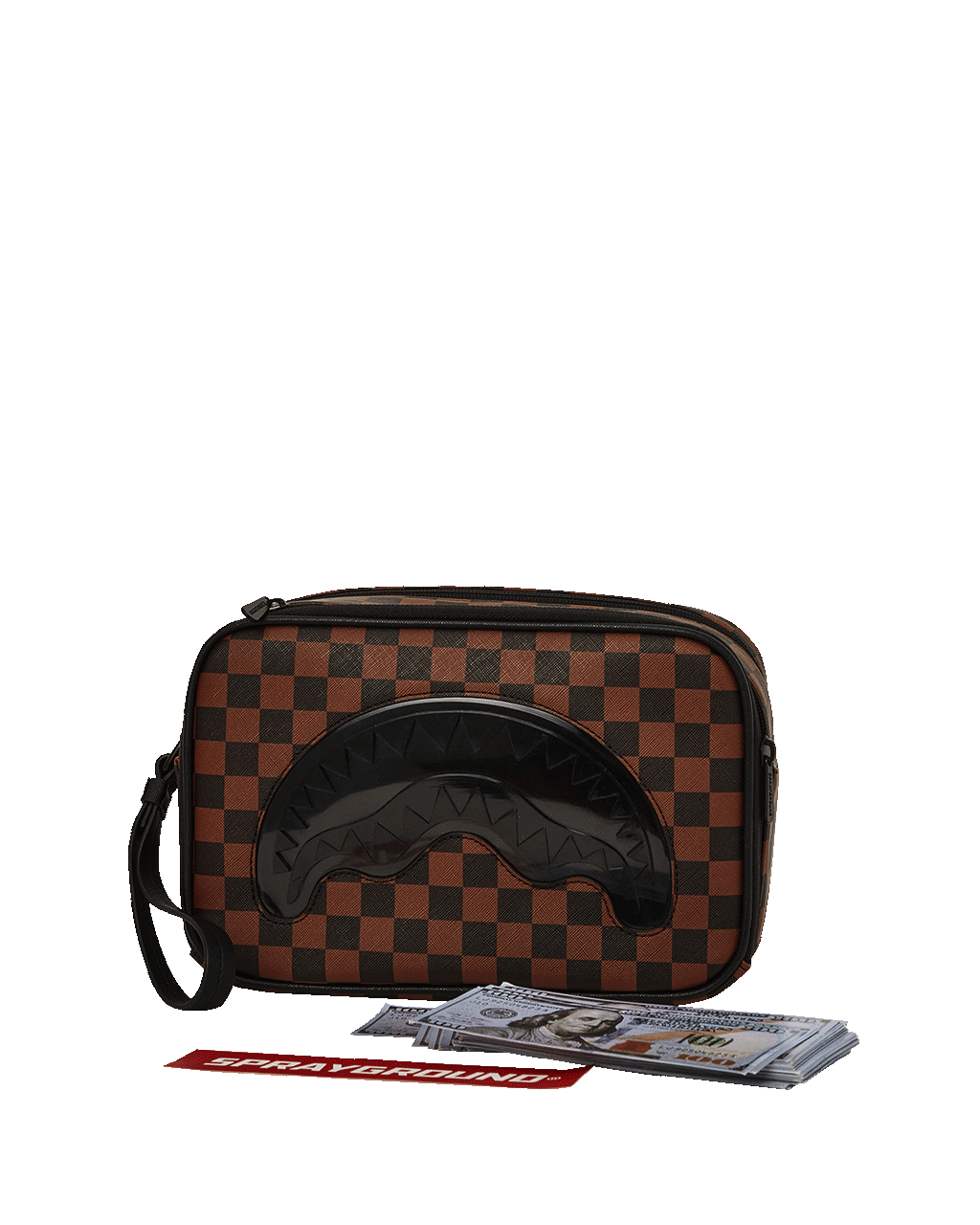 SPRAYGROUND Sharks In Paris Clear For Takeoff Toiletry Bag — product image 1
