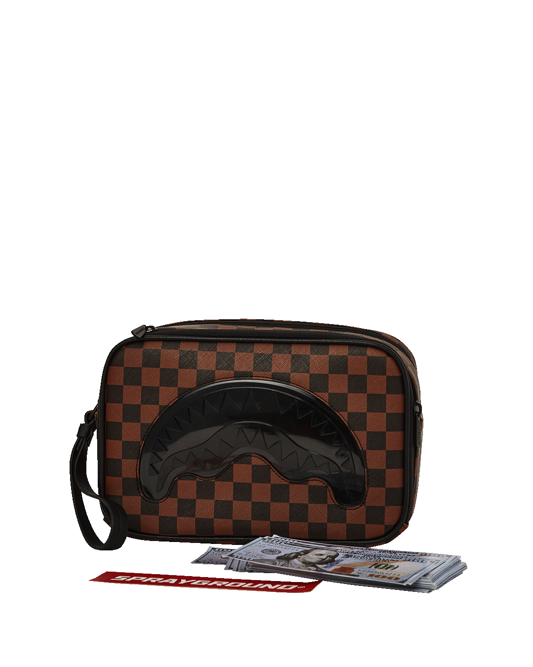 SPRAYGROUND Sharks In Paris Clear For Takeoff Toiletry Bag — product image 1