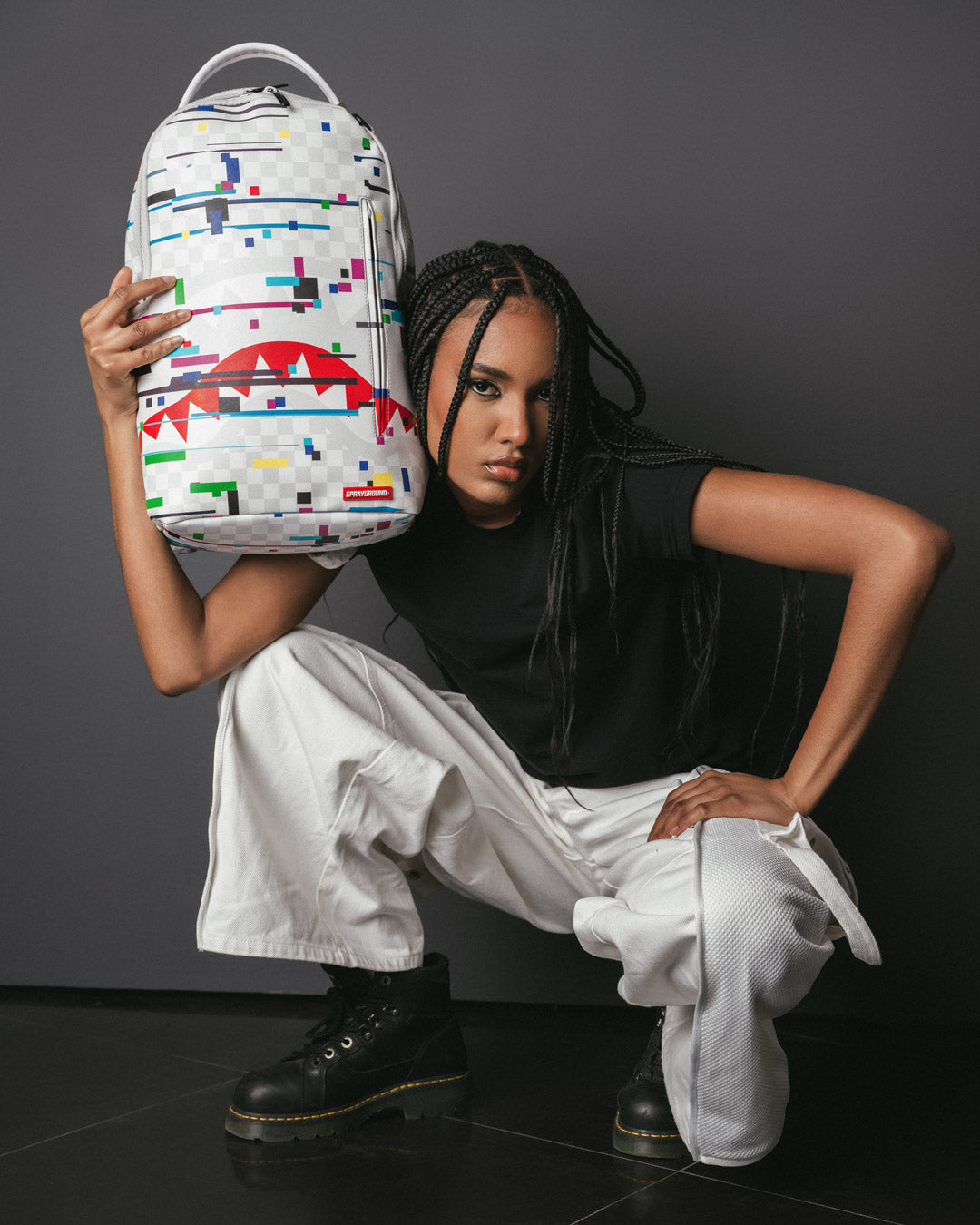 SPRAYGROUND Sharks In Paris Glitch Rider Backpack (DLXV) — product image 8