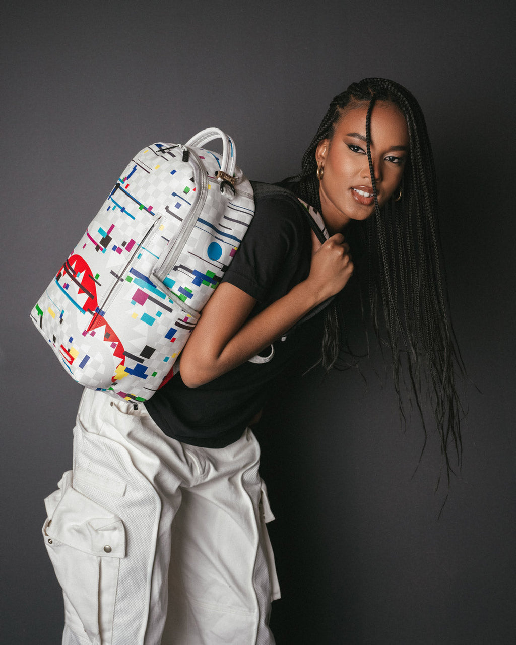 SPRAYGROUND Sharks In Paris Glitch Rider Backpack (DLXV) — product image 10
