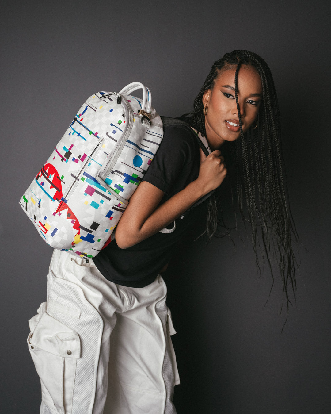 SPRAYGROUND Sharks In Paris Glitch Rider Backpack (DLXV) — product image 10