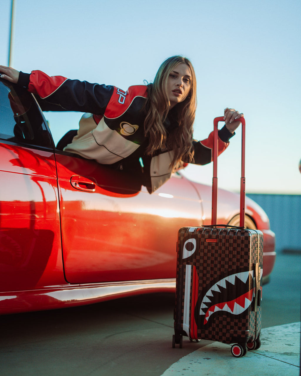 SPRAYGROUND Sharks In Paris Gt Hard Shell Carry-On Luggage — product image 2