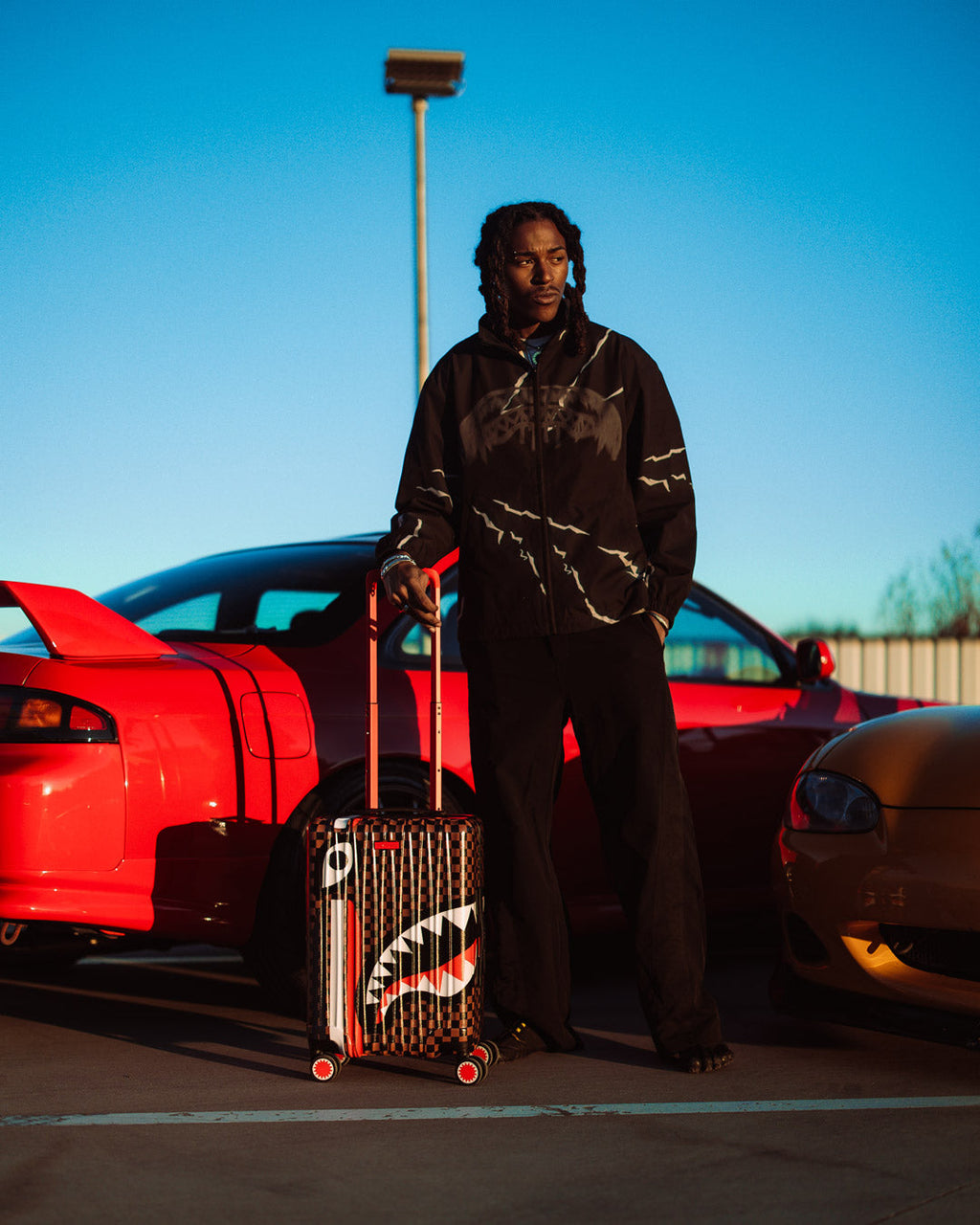 SPRAYGROUND Sharks In Paris Gt Hard Shell Carry-On Luggage — product image 4