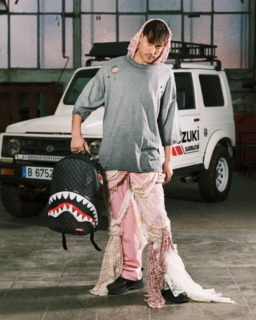 SPRAYGROUND Sharks In Paris Hyper Puff Backpack — product image 2