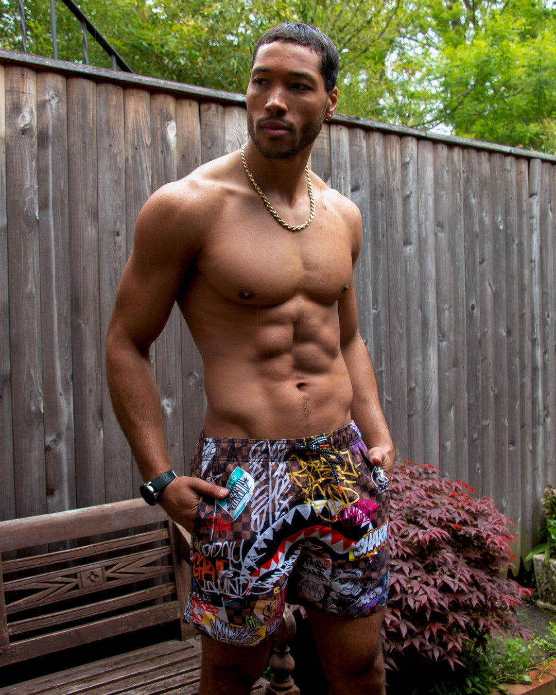 SPRAYGROUND Sharks In Paris Jetski Swim Trunks — product image 8