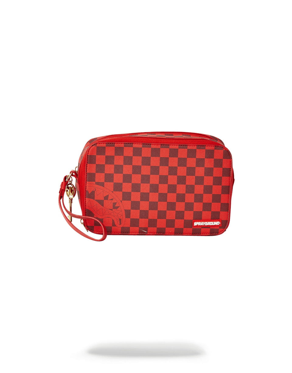 SPRAYGROUND Sharks In Paris Red Toiletry Aka Money Bags — product image 1