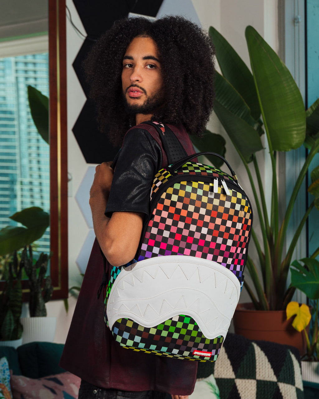 SPRAYGROUND Sharks In Paris The Grid Backpack (DLXV) — product image 2