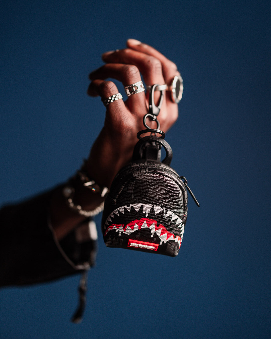 SPRAYGROUND Sharks In Paris Thunderdrip Backpack Keychain — product image 4