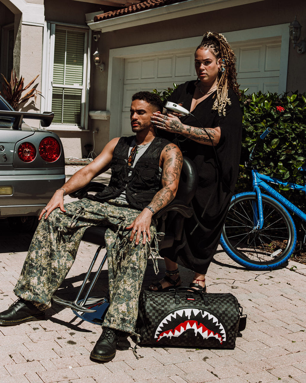 SPRAYGROUND Sharks In Paris Thunderdrip Duffle — product image 4
