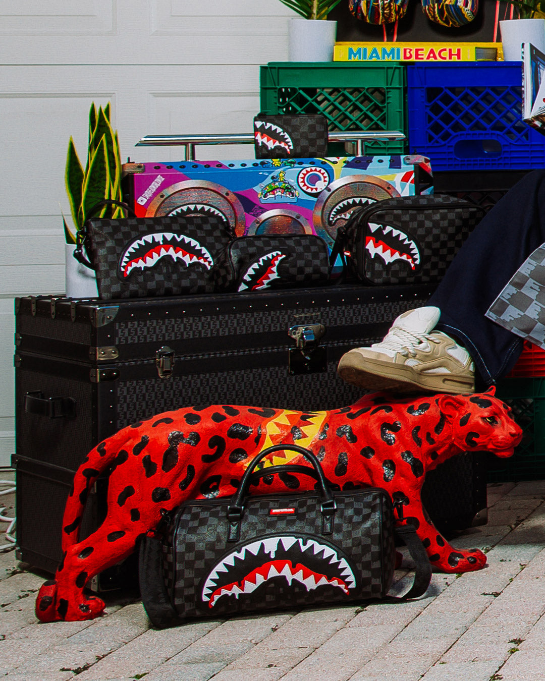 SPRAYGROUND Sharks In Paris Thunderdrip Mini Duffle — product image 2