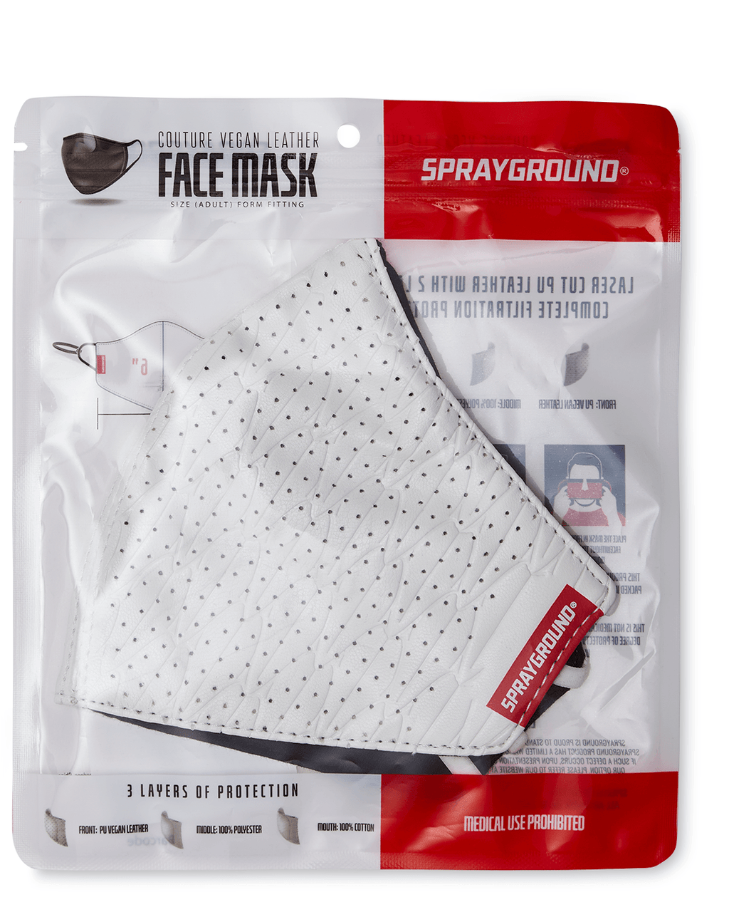 SPRAYGROUND Sharks Of The World Vegan Leather Face Mask — product image 7