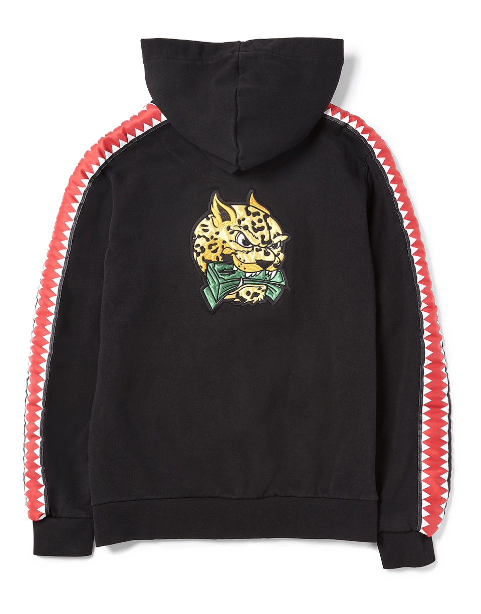 SPRAYGROUND Sharktrack Tiger Money Zipup Hoodie (Black) — product image 2