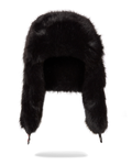 SPRAYGROUND Sky High Seekers Arctic Big Fur Aviator (Blk) Hat — product image 1