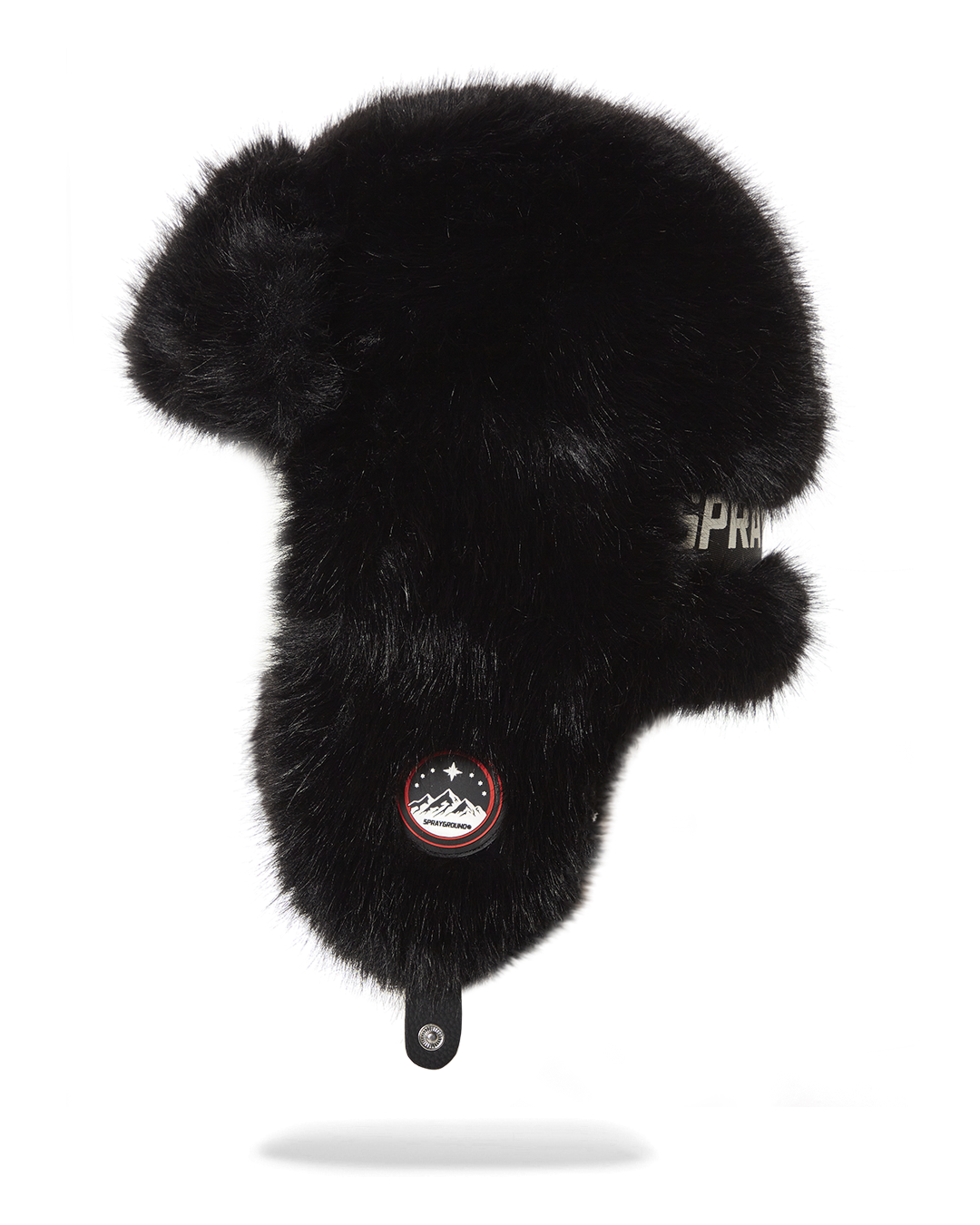 SPRAYGROUND Sky High Seekers Arctic Big Fur Aviator (Blk) Hat — product image 3