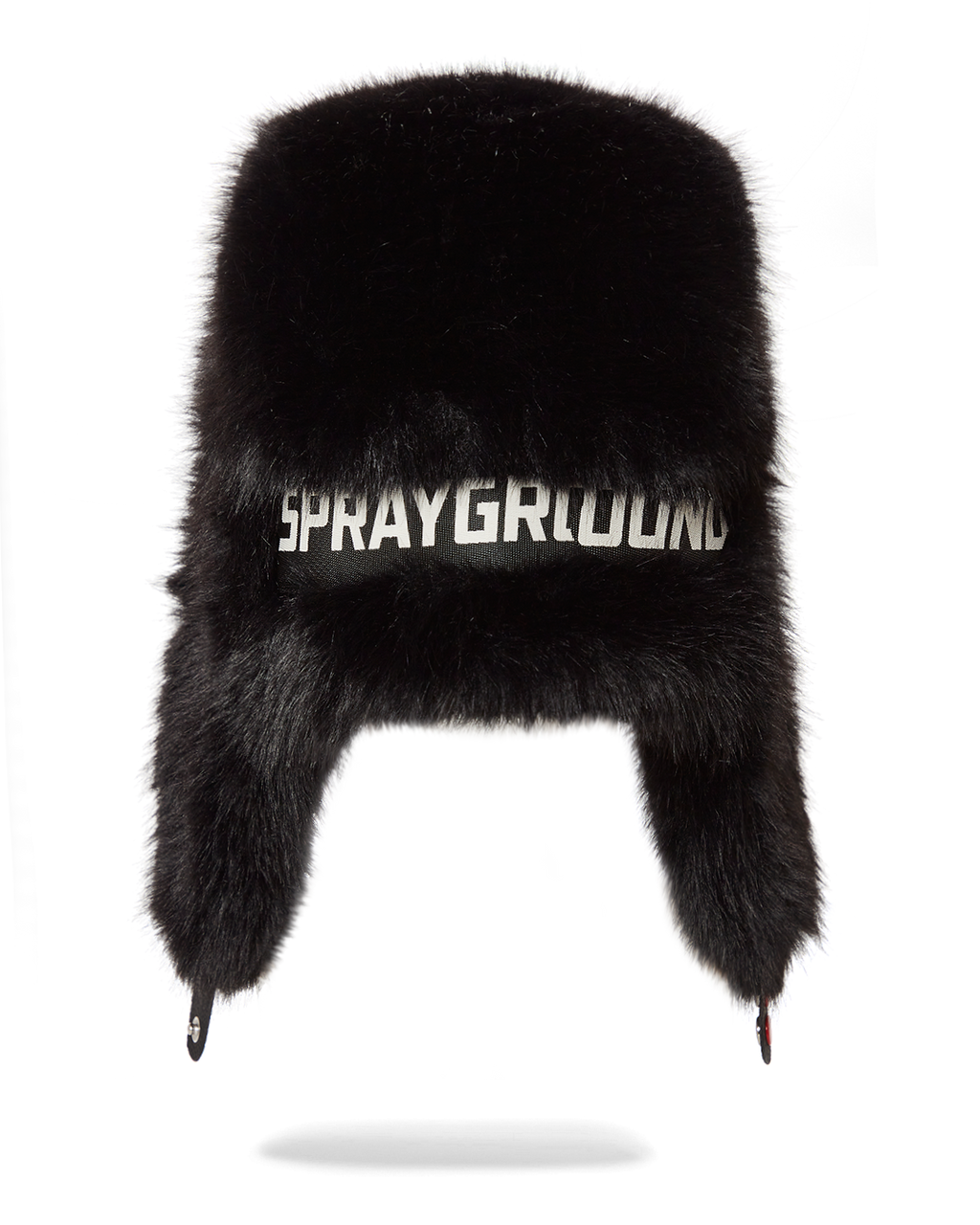 SPRAYGROUND Sky High Seekers Arctic Big Fur Aviator (Blk) Hat — product image 5