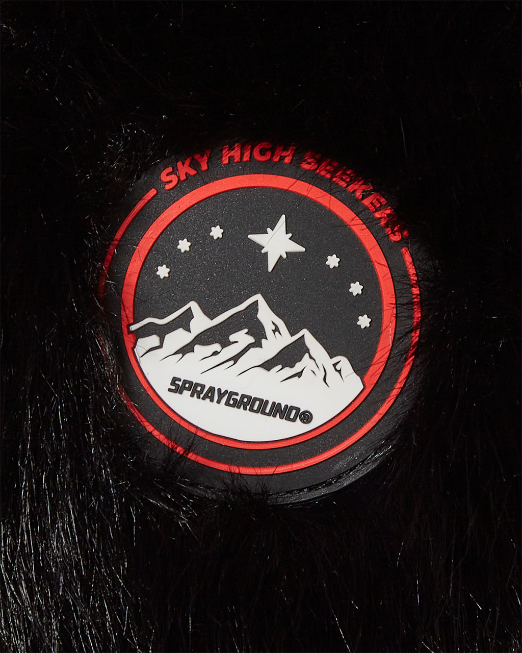 SPRAYGROUND Sky High Seekers Arctic Big Fur Aviator (Blk) Hat — product image 9