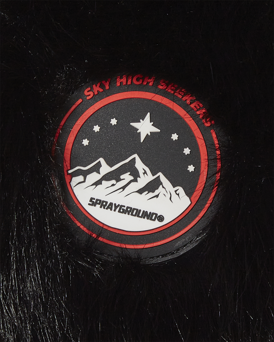 SPRAYGROUND Sky High Seekers Arctic Big Fur Aviator (Blk) Hat — product image 9