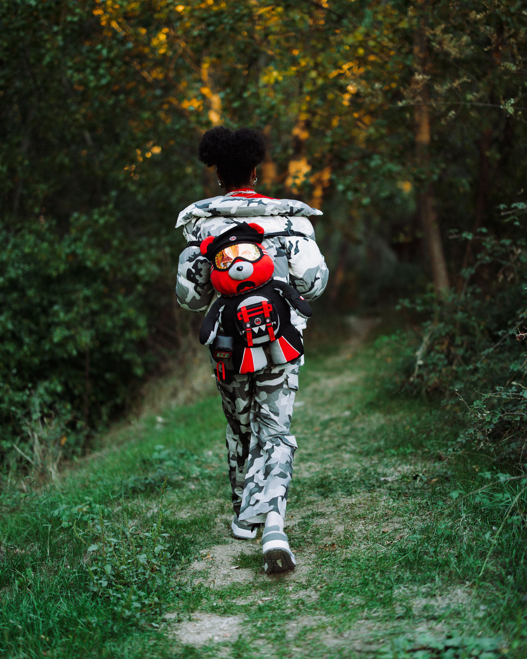 SPRAYGROUND Sky High Seekers Arctic Gps Moneybear Backpack — product image 4