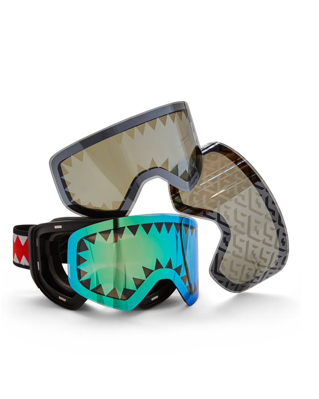 SPRAYGROUND Sky High Seekers Arctic Ski Goggles (3 Interchangeable Lenses) — product image 1