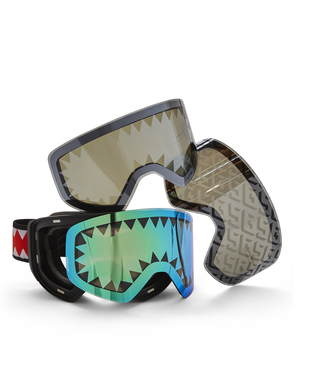 SPRAYGROUND Sky High Seekers Arctic Ski Goggles (3 Interchangeable Lenses) — product image 1