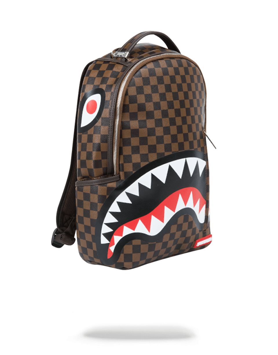 SPRAYGROUND Sleek Sharks In Paris (Brown) Backpack — product image 2