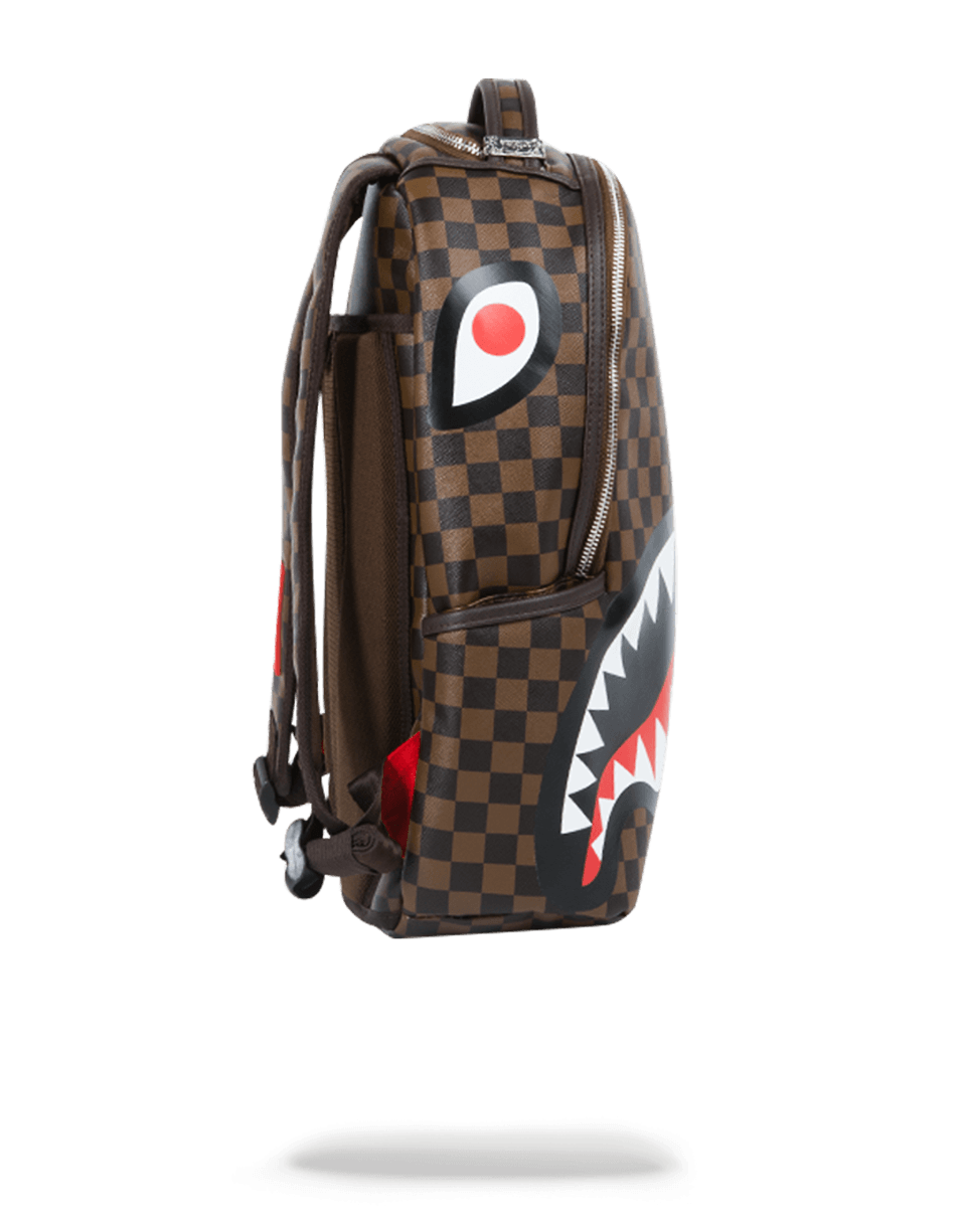 SPRAYGROUND Sleek Sharks In Paris (Brown) Backpack — product image 3