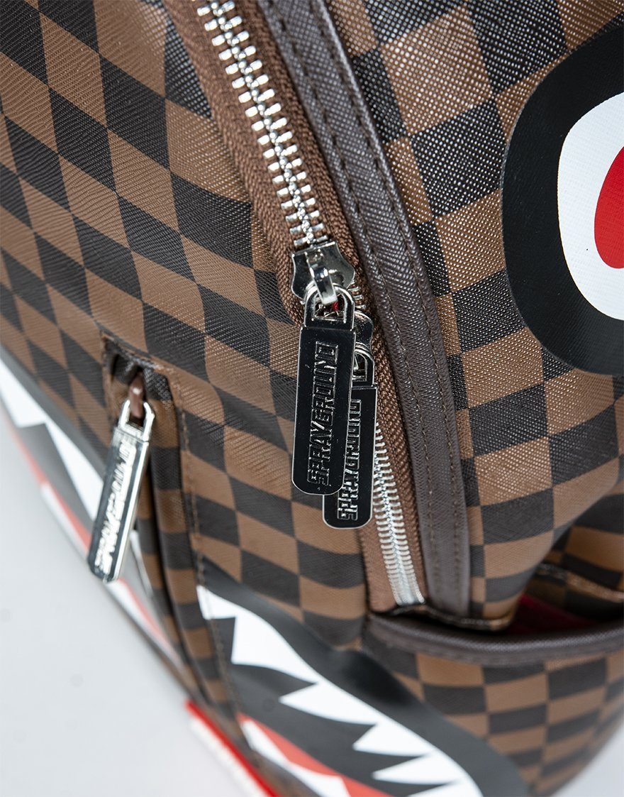 SPRAYGROUND Sleek Sharks In Paris (Brown) Backpack — product image 5