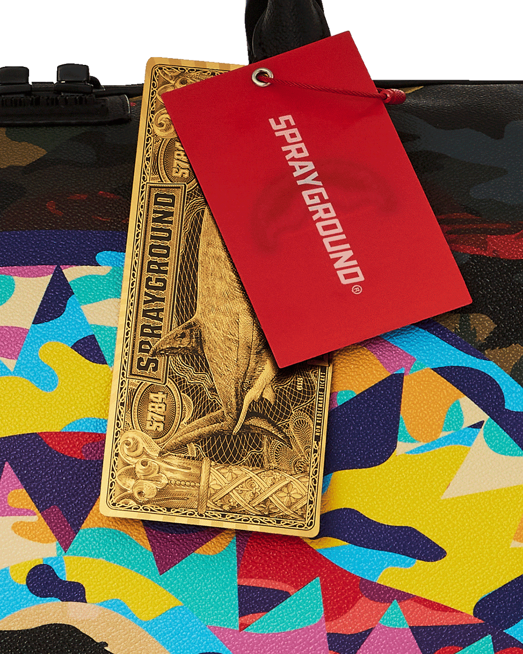 SPRAYGROUND Sliced And Diced Camo Duffle — product image 14
