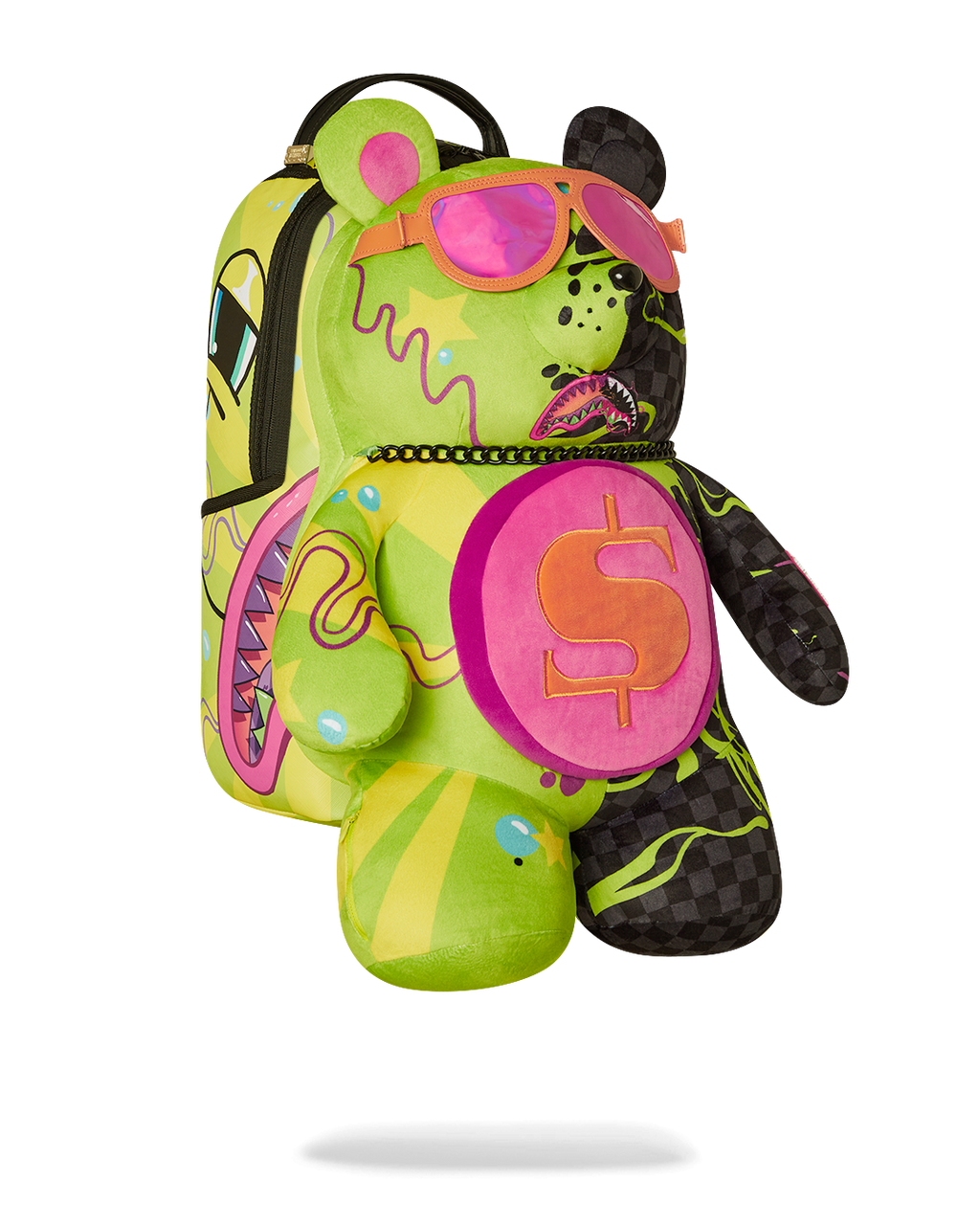 SPRAYGROUND Slime Dime Moneybear Teddybear On Backpack — product image 3