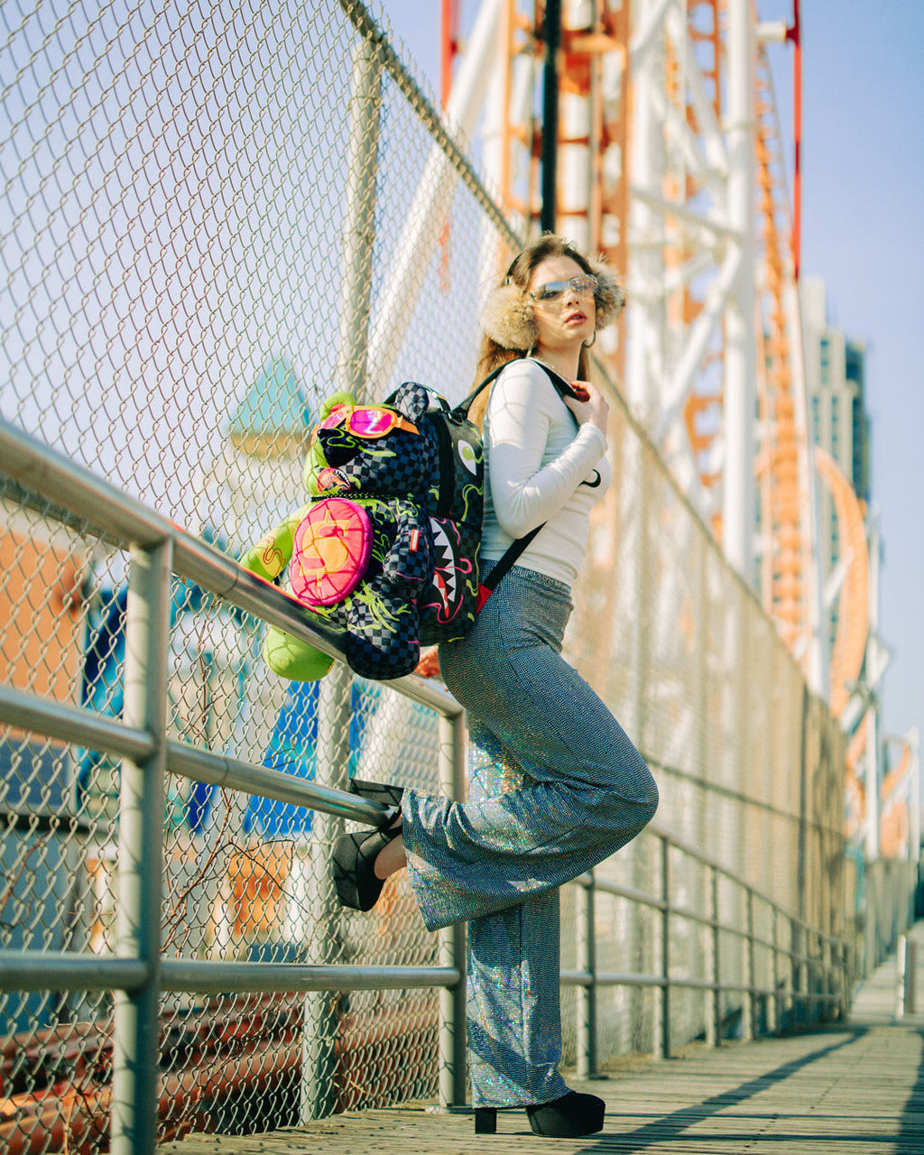 SPRAYGROUND Slime Dime Moneybear Teddybear On Backpack — product image 4