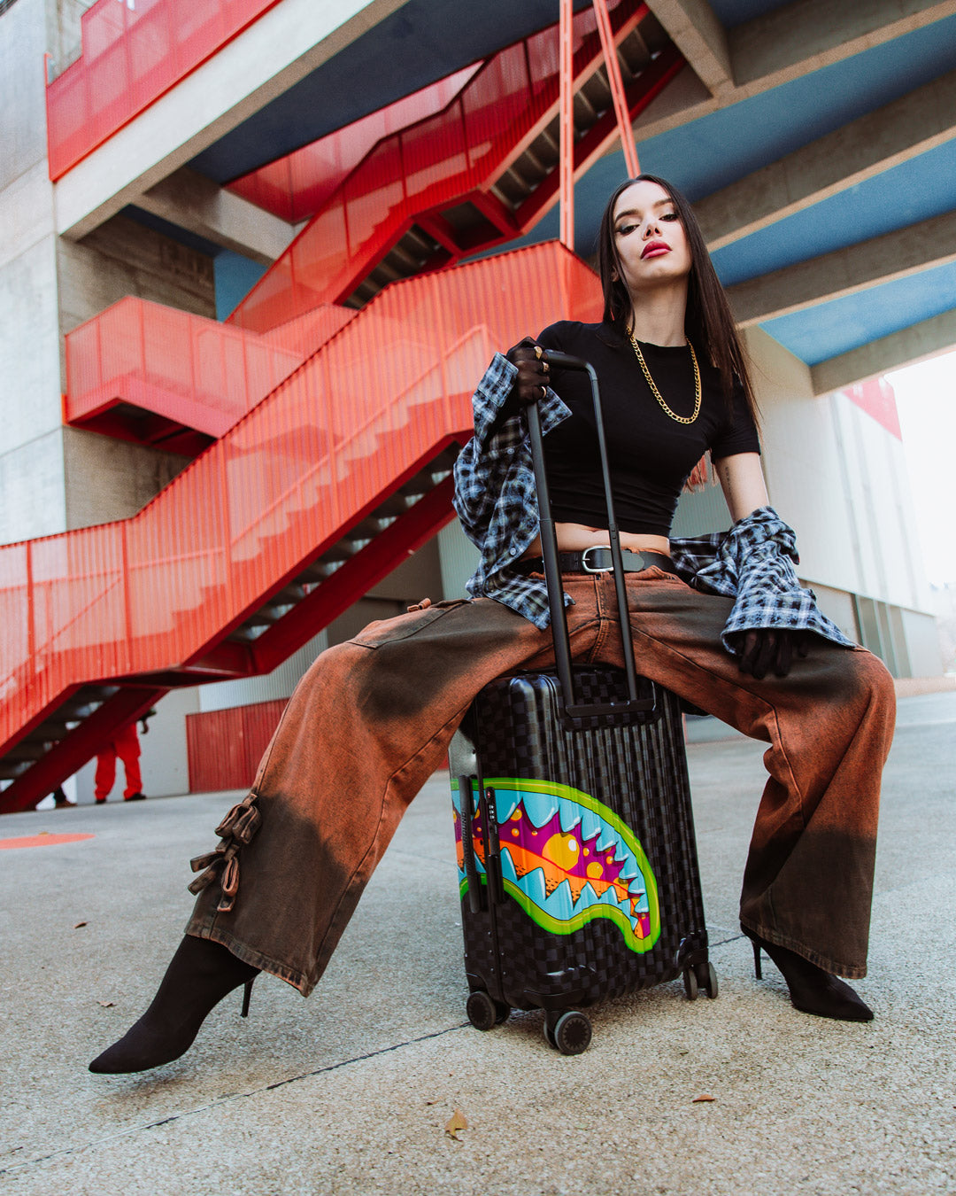 SPRAYGROUND Slime Takeover Hard Shell Carry-On Luggage — product image 3